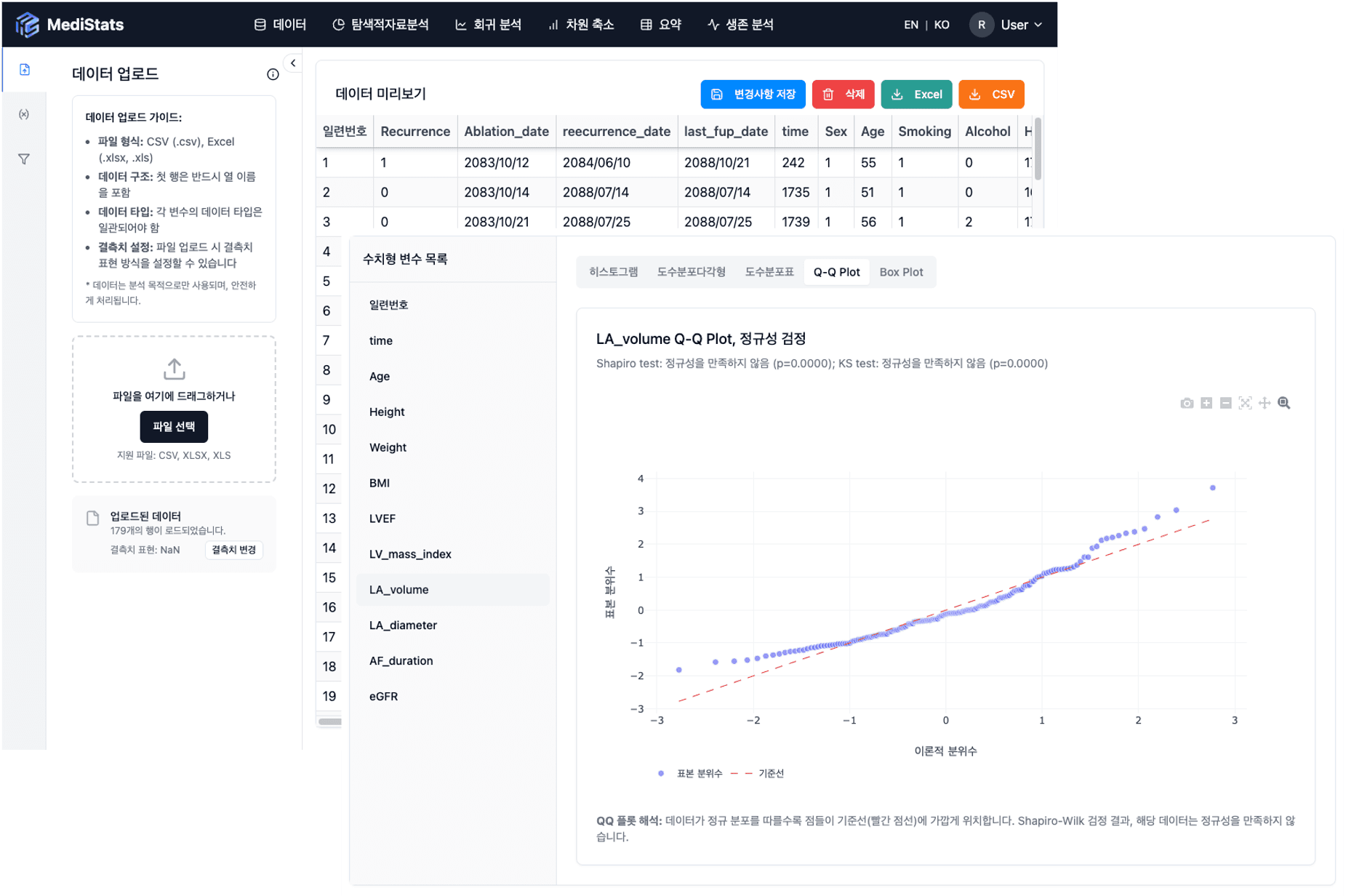 통계분석 플랫폼 이미지